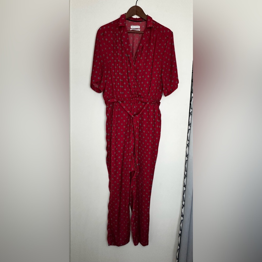 Red Floral Women's Jumpsuit
